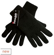 Gloves knitted black black