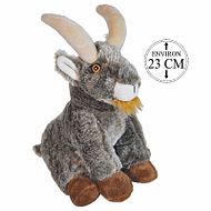 Peluche Capricorno grigio/marr 