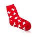 Lot  3 paires chaussettes rouge avec croix suisse