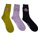 Set Chaussettes "Edelweiss" 3 paires de couleurs assorties